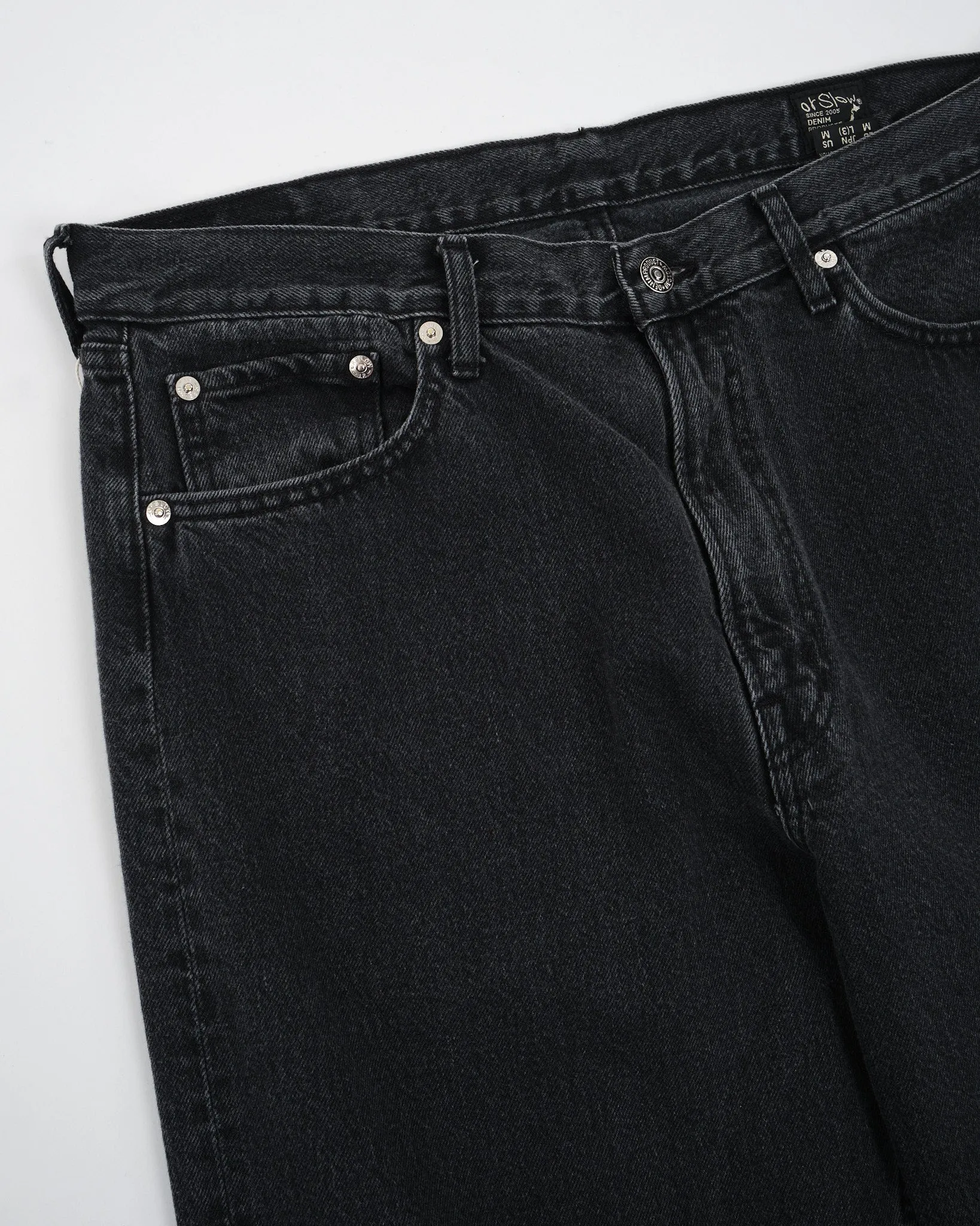 101 DAD'S FIT DENIM PANTS BLACK STONE