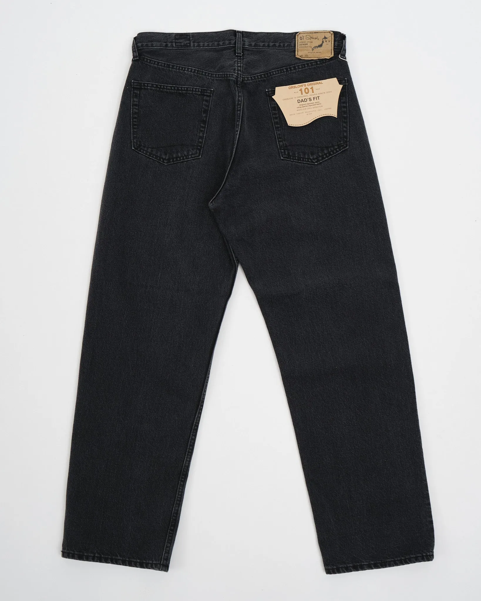 101 DAD'S FIT DENIM PANTS BLACK STONE