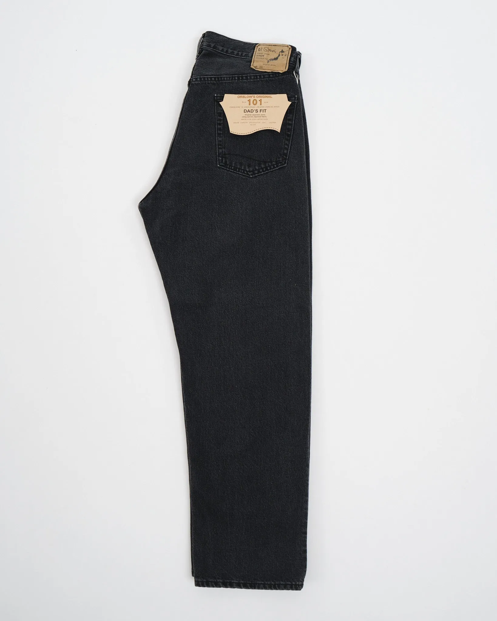 101 DAD'S FIT DENIM PANTS BLACK STONE