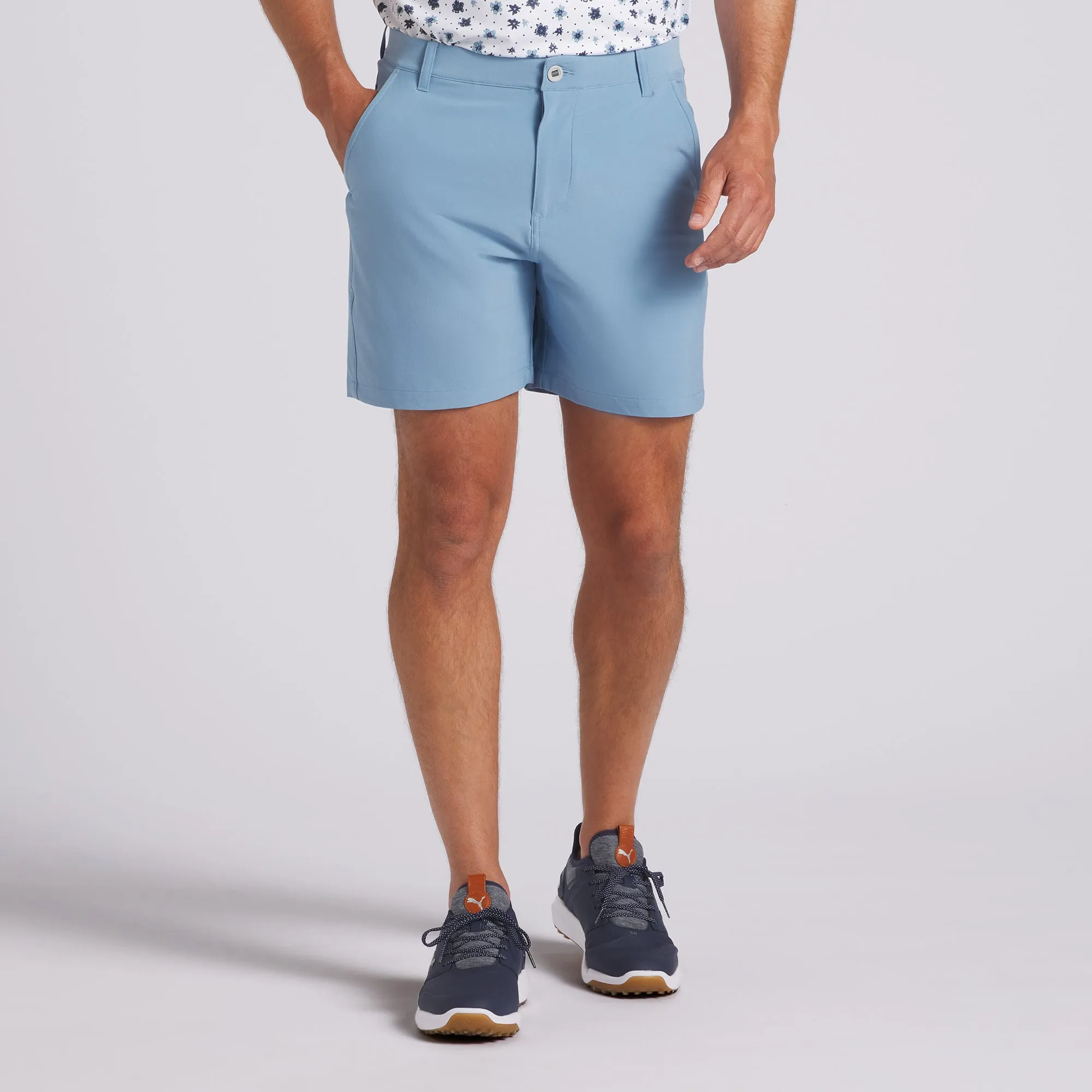 101 Solid 9 Golf Shorts | Zen Blue