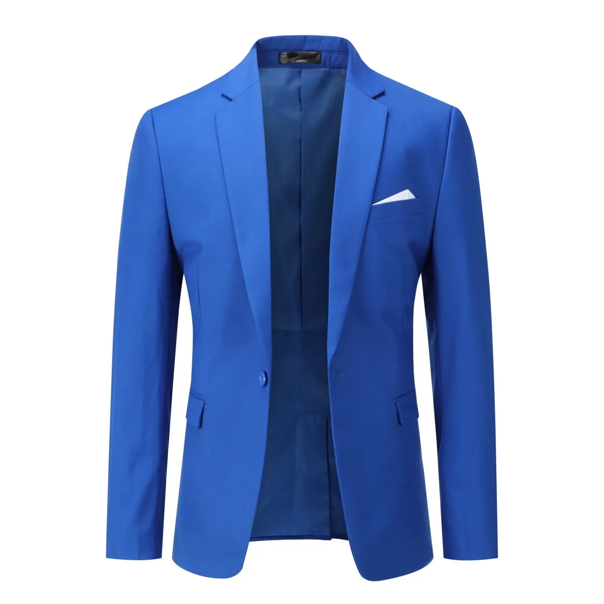 2-Piece Slim Fit Simple Designed Blue Suit