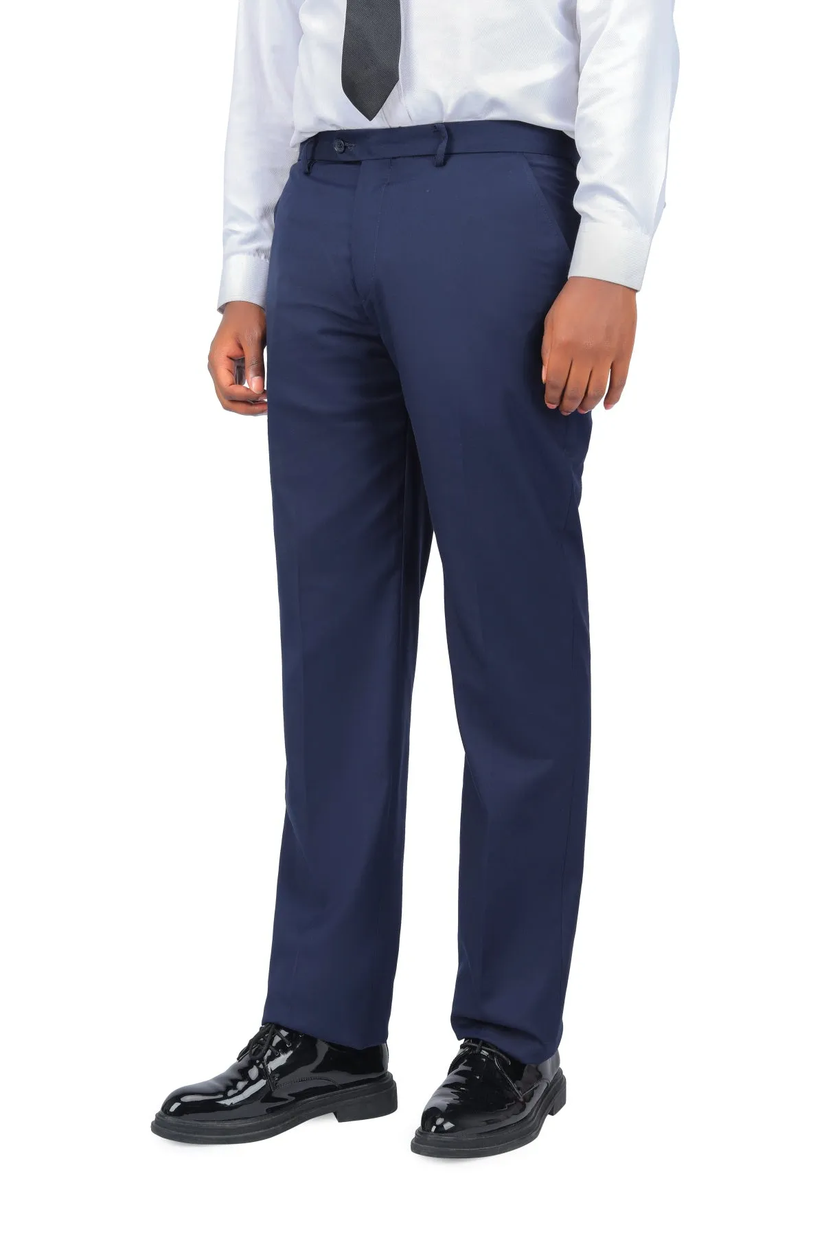 2-Piece Slim Fit Simple Designed Navy Suit