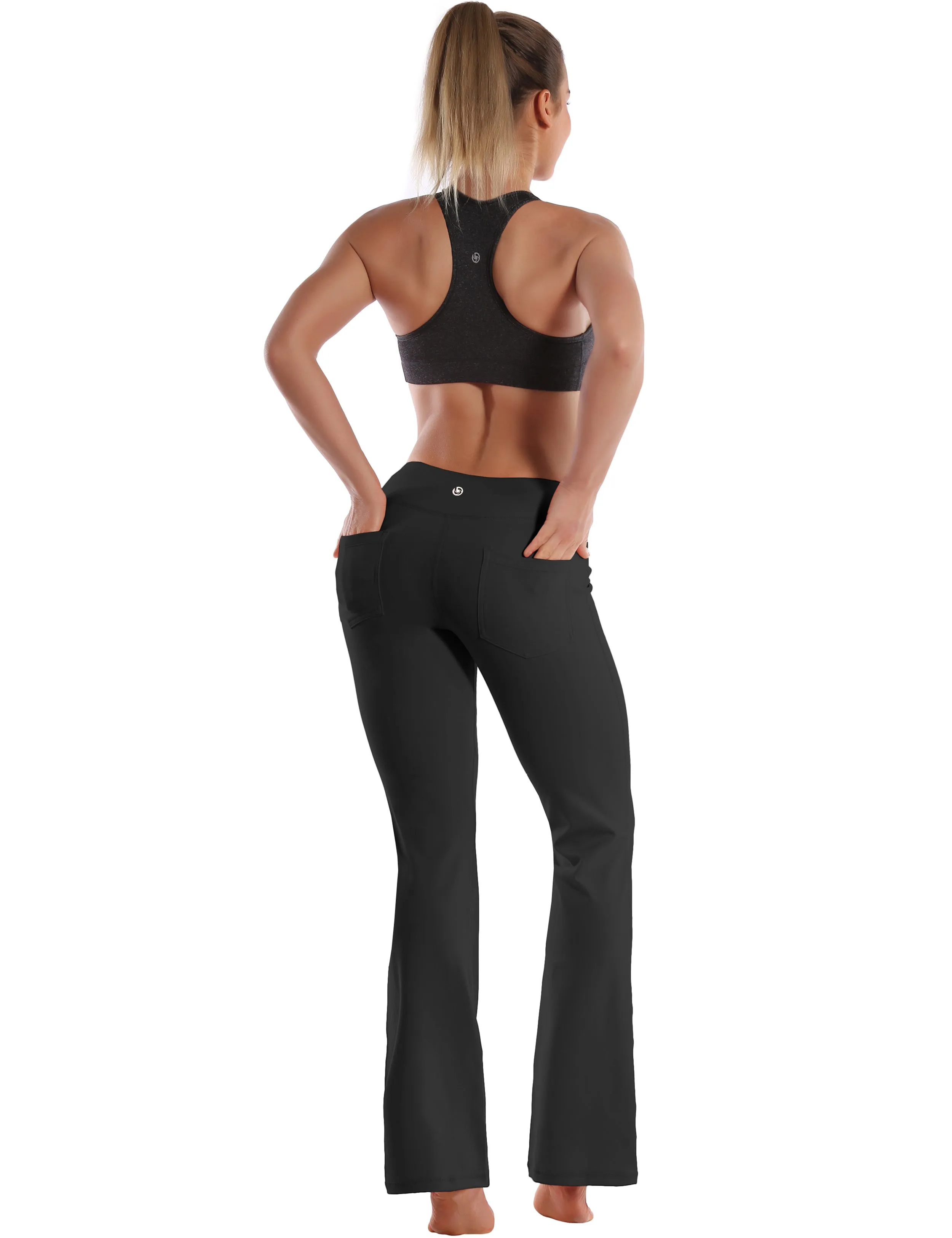 29" 31" 33" 35" 37"  Flare Yoga Pants with Pockets