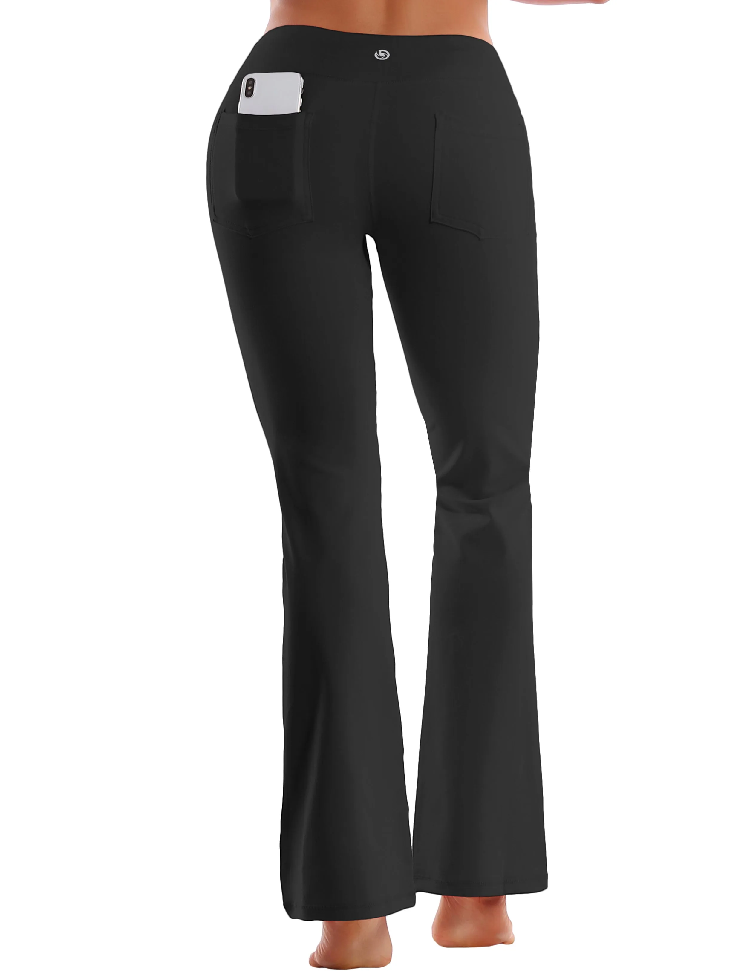 29" 31" 33" 35" 37"  Flare Yoga Pants with Pockets