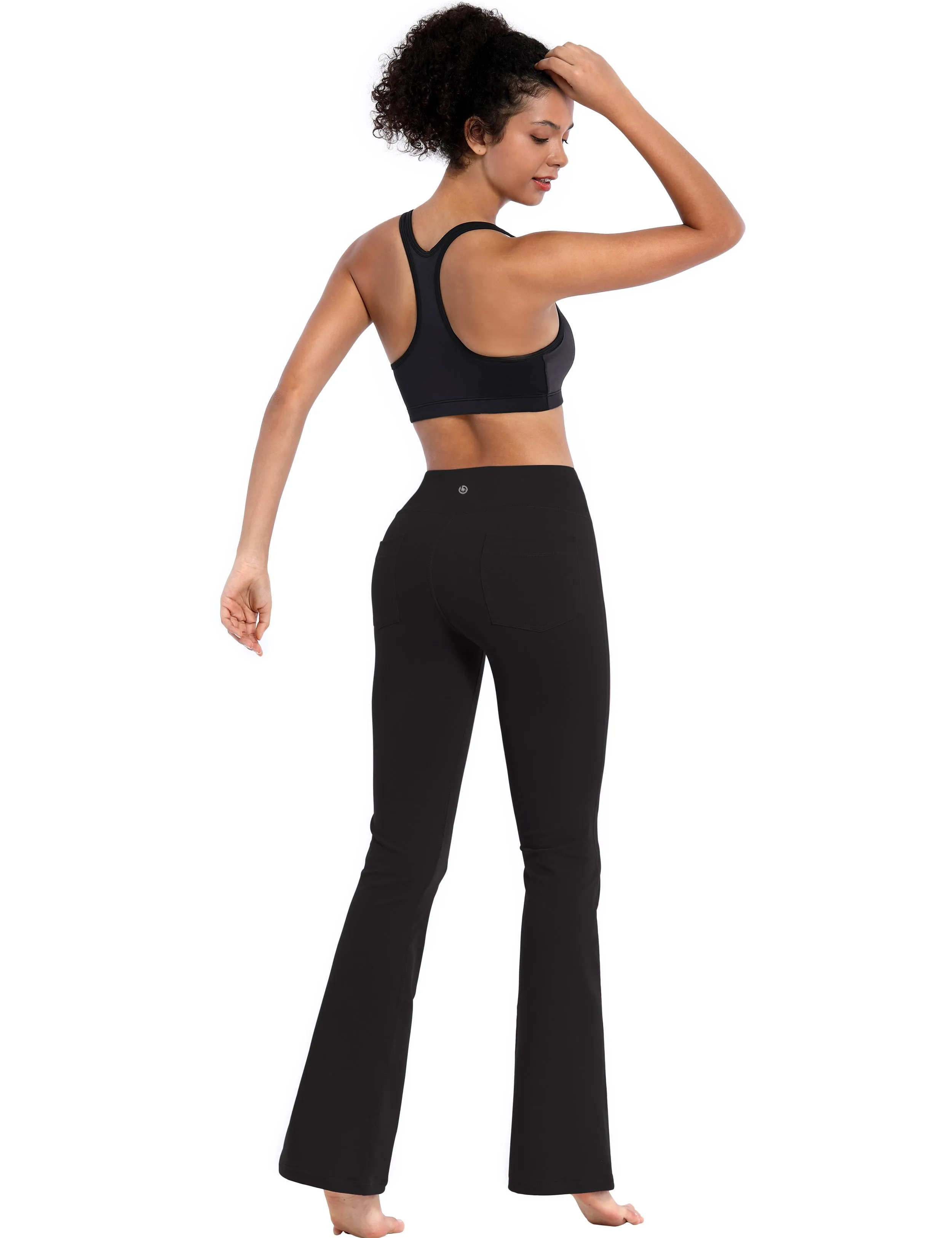 29" 31" 33" 35" 37"  Flare Yoga Pants with Pockets