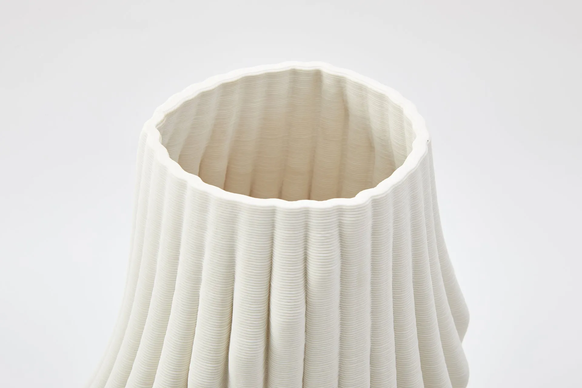 A The Foundry House Plume Vase Ivory