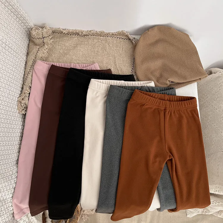 Baby Kid Girls Solid Color Pants Leggings Wholesale 23113019