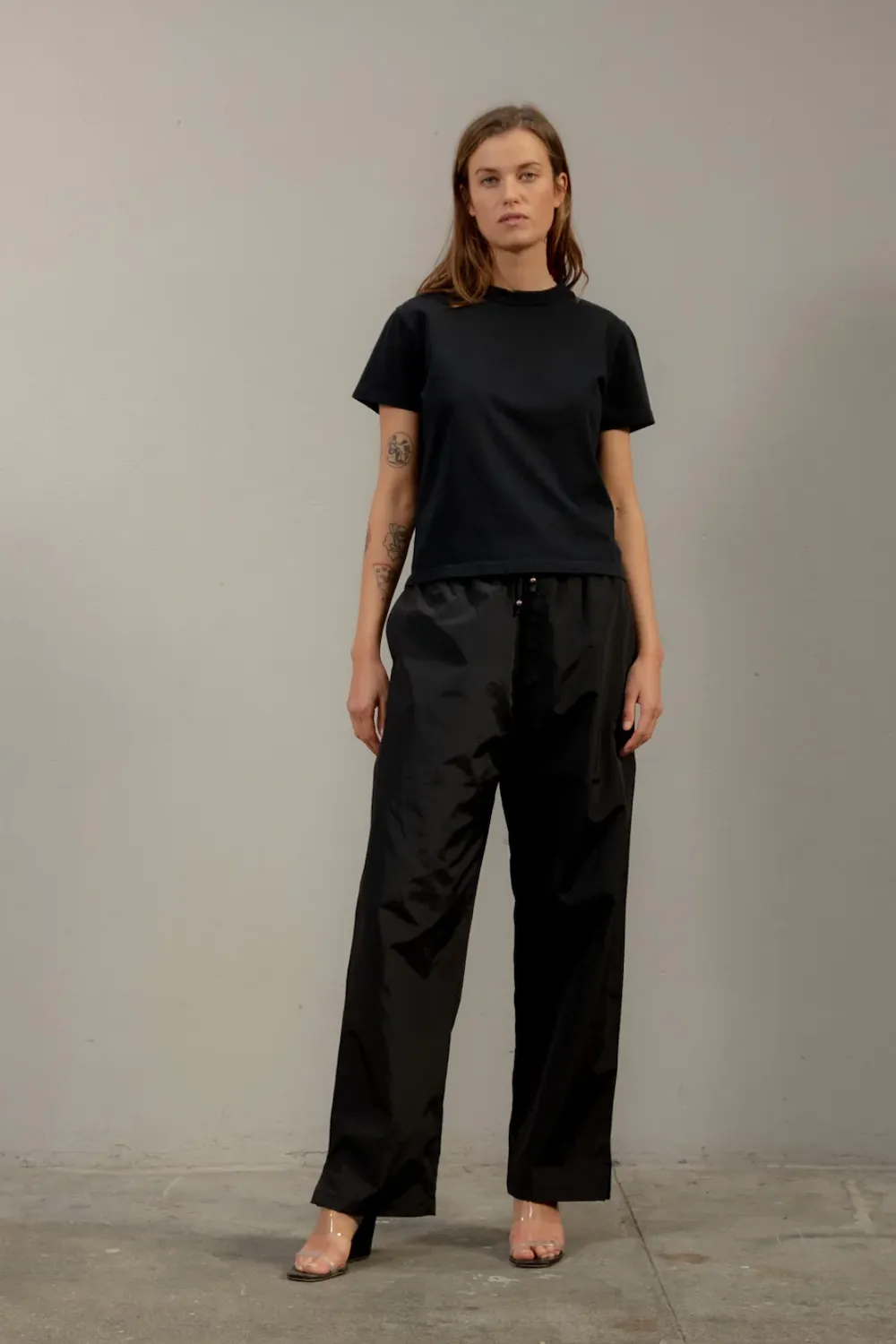 Baggy Nylon Pant | Black