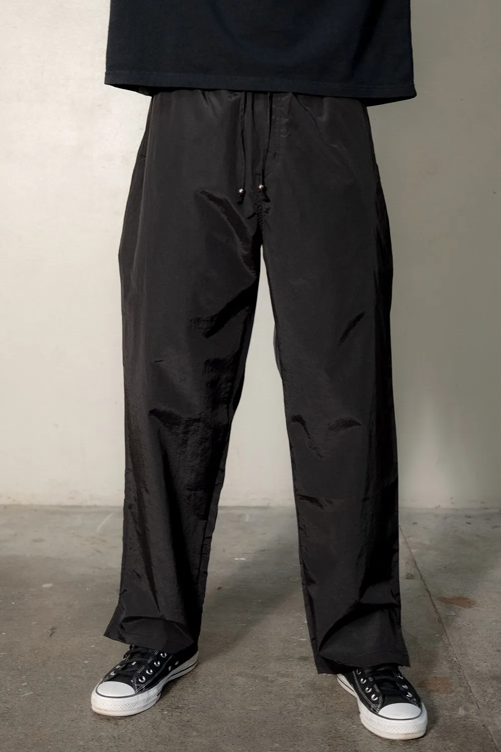 Baggy Nylon Pant | Black