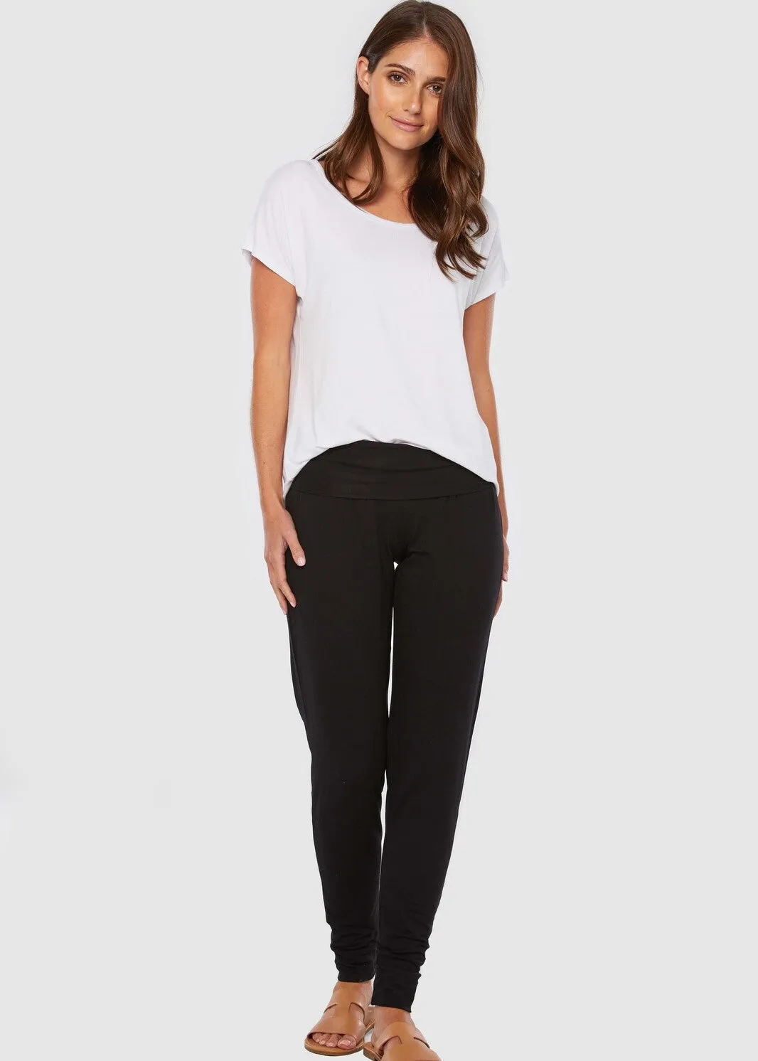 Bamboo Slouch Pant  - Black