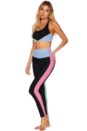 Beach Riot Colorblock Pretty Pastels Leggings as seen on Sarah Jayne Dunn