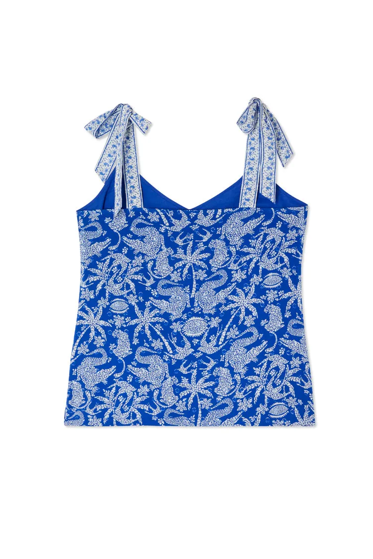 Blue Mosaic Cami Top