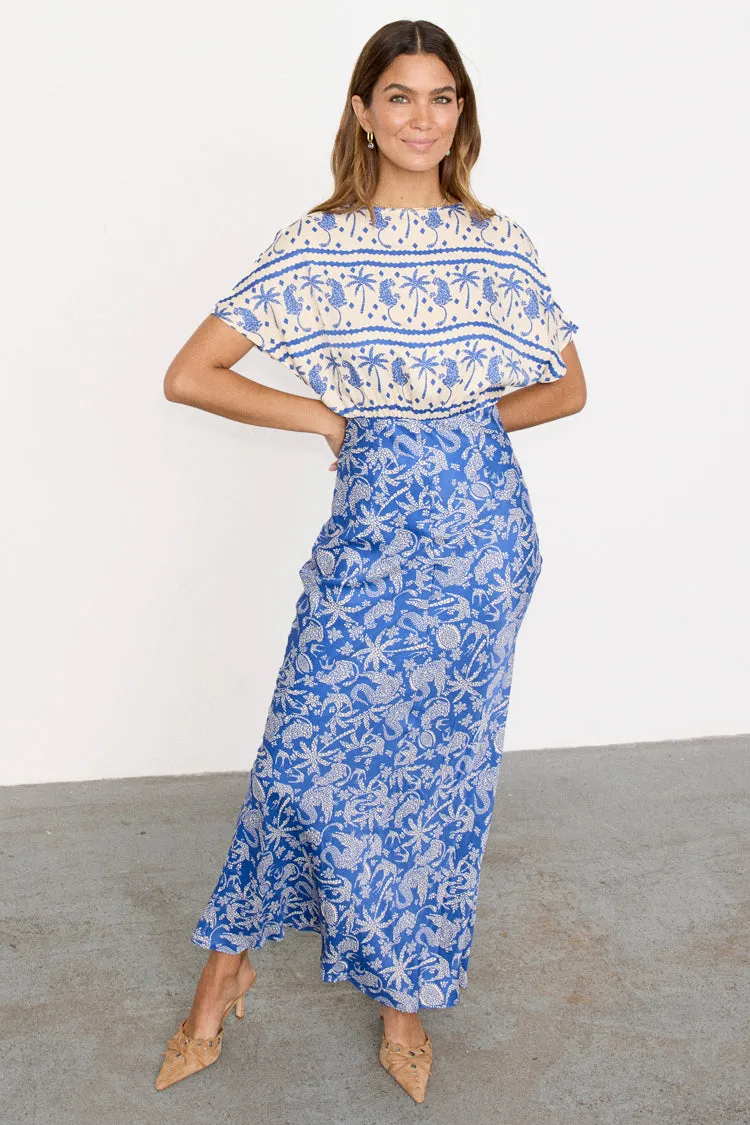 Blue Mosaic Elodie Dress