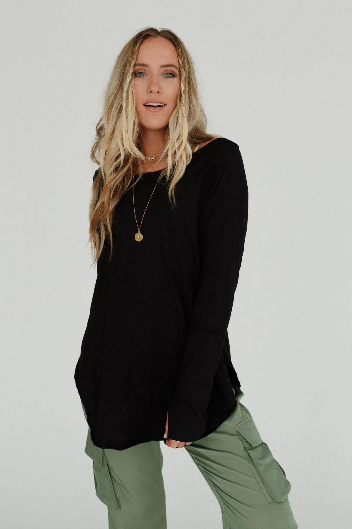 Carmel Tunic Top - Black