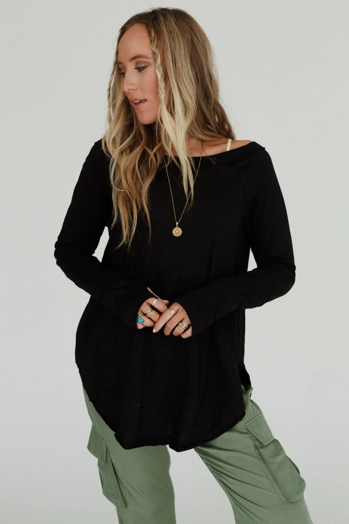 Carmel Tunic Top - Black