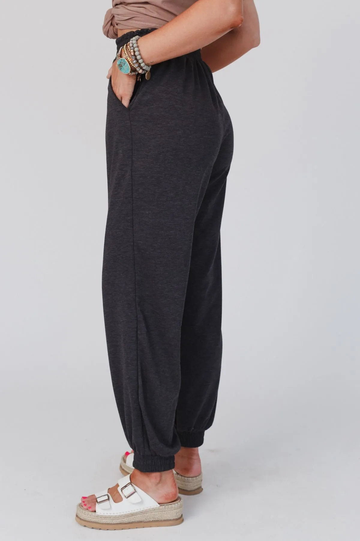 Celeste Jogger Pants - Charcoal