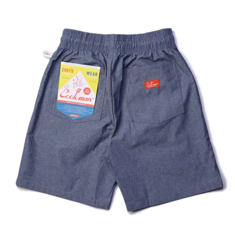 Cookman Chef Short Pants - Chambray : Light Blue