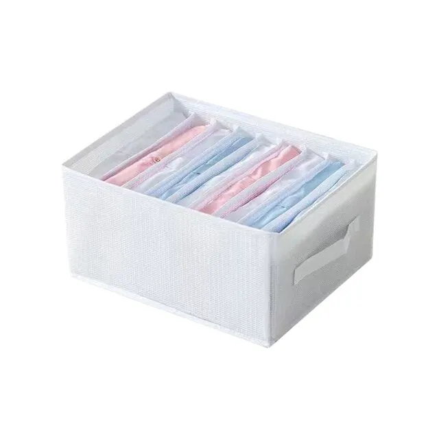 Cotton Linen Folding Clothes Storage Divider Box