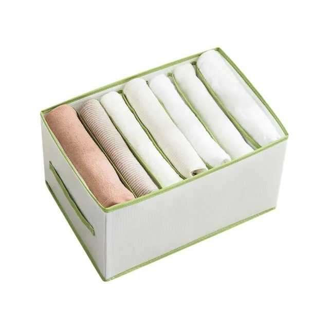 Cotton Linen Folding Clothes Storage Divider Box