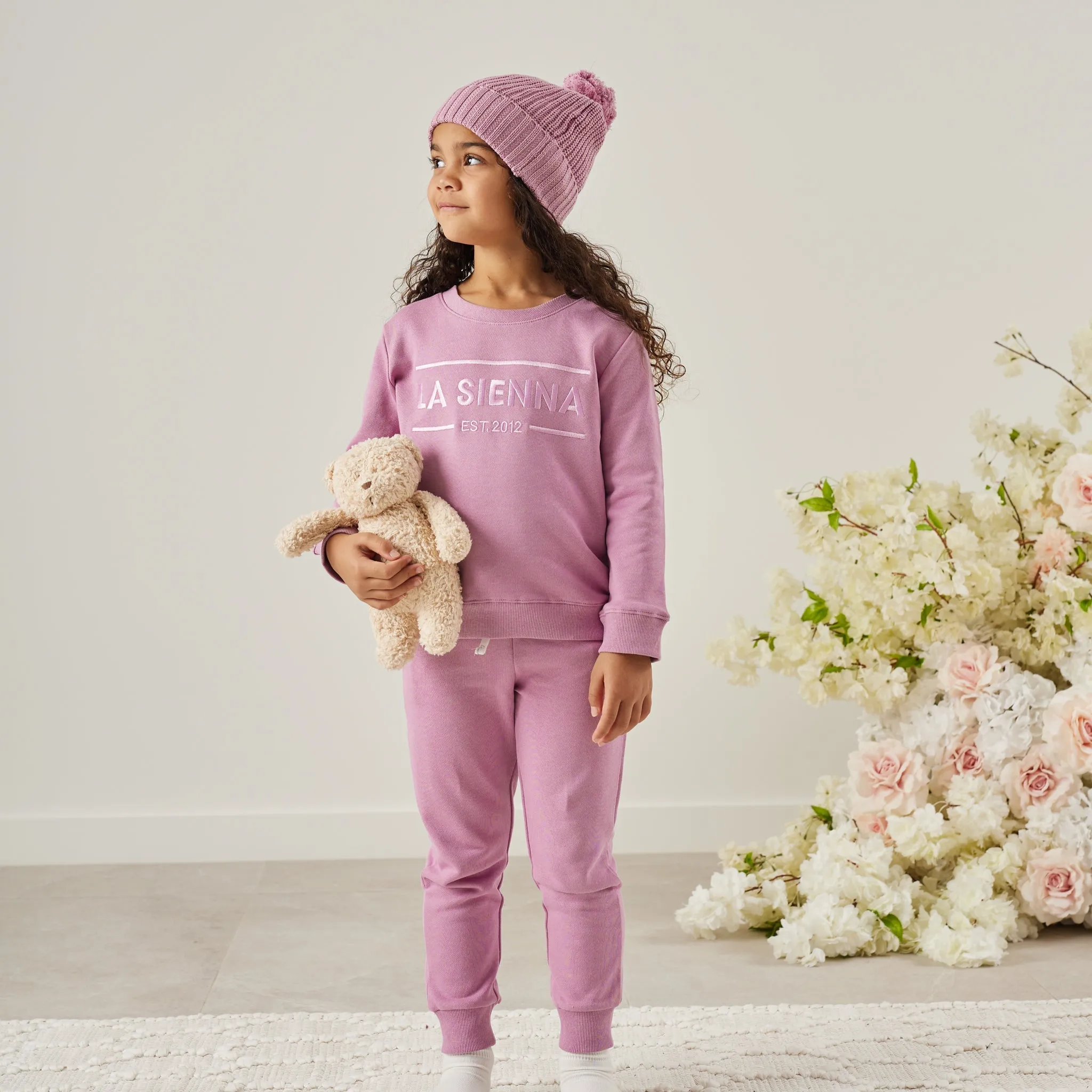 Crew Logo Tracksuit Set - Wild Orchid