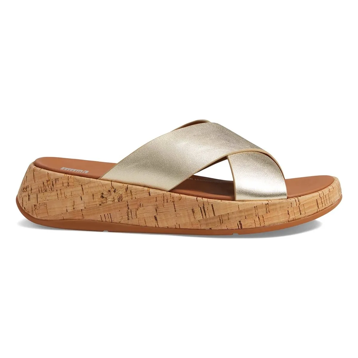 FitFlop Women's F-Mode Flatform Platino Slide