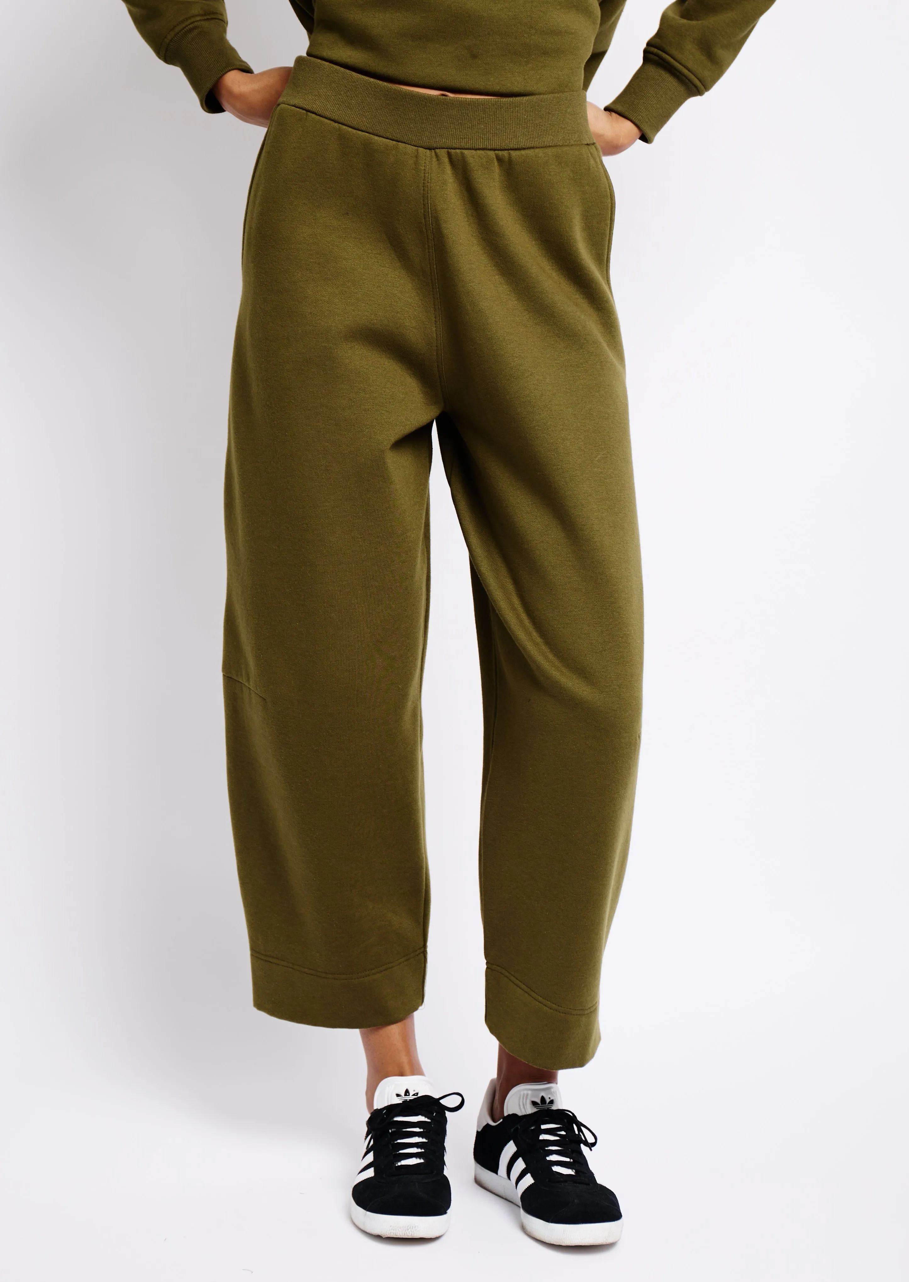 Fleece Joggers in Fatigue