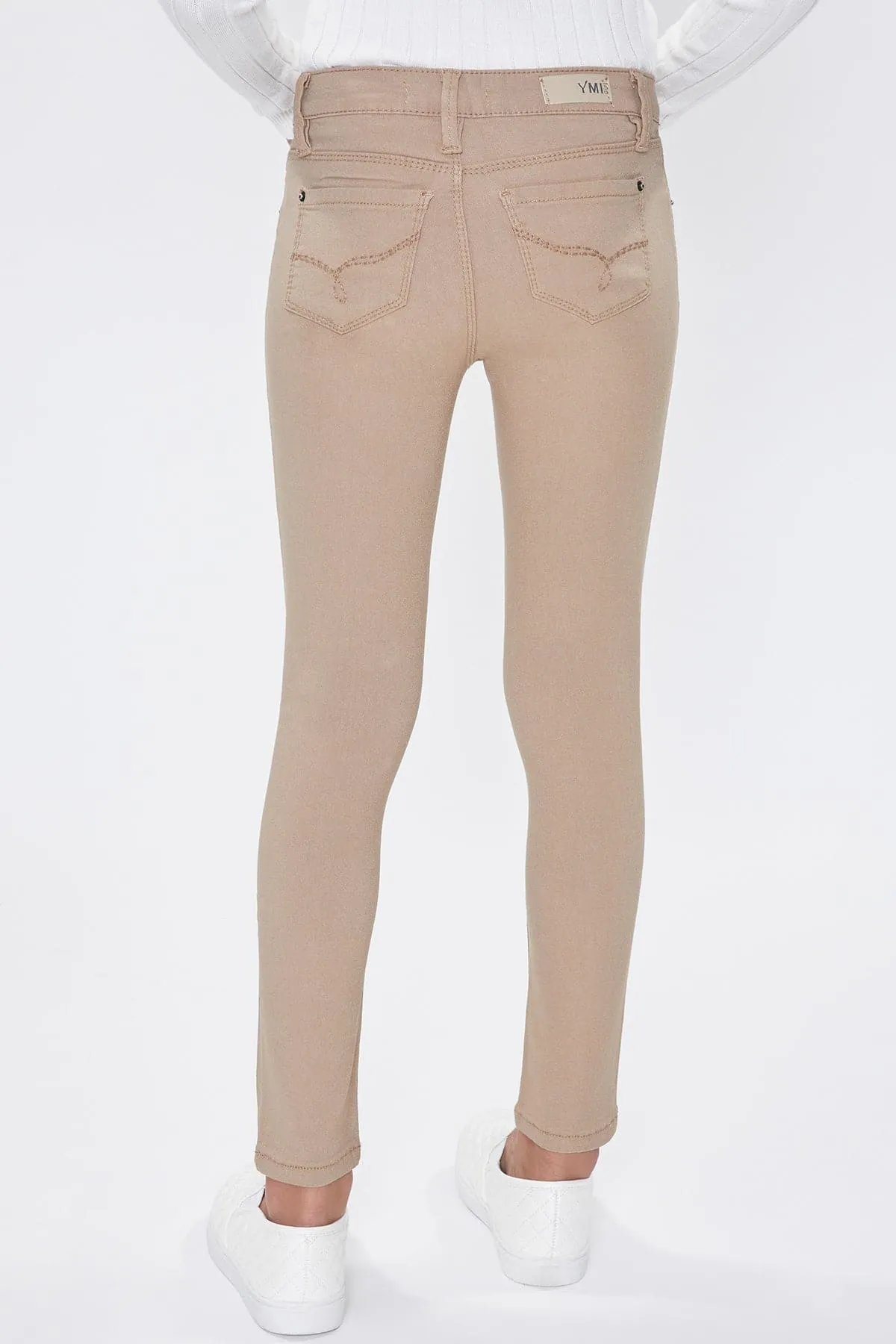 Girls' Stretch Skinny School Color Pants