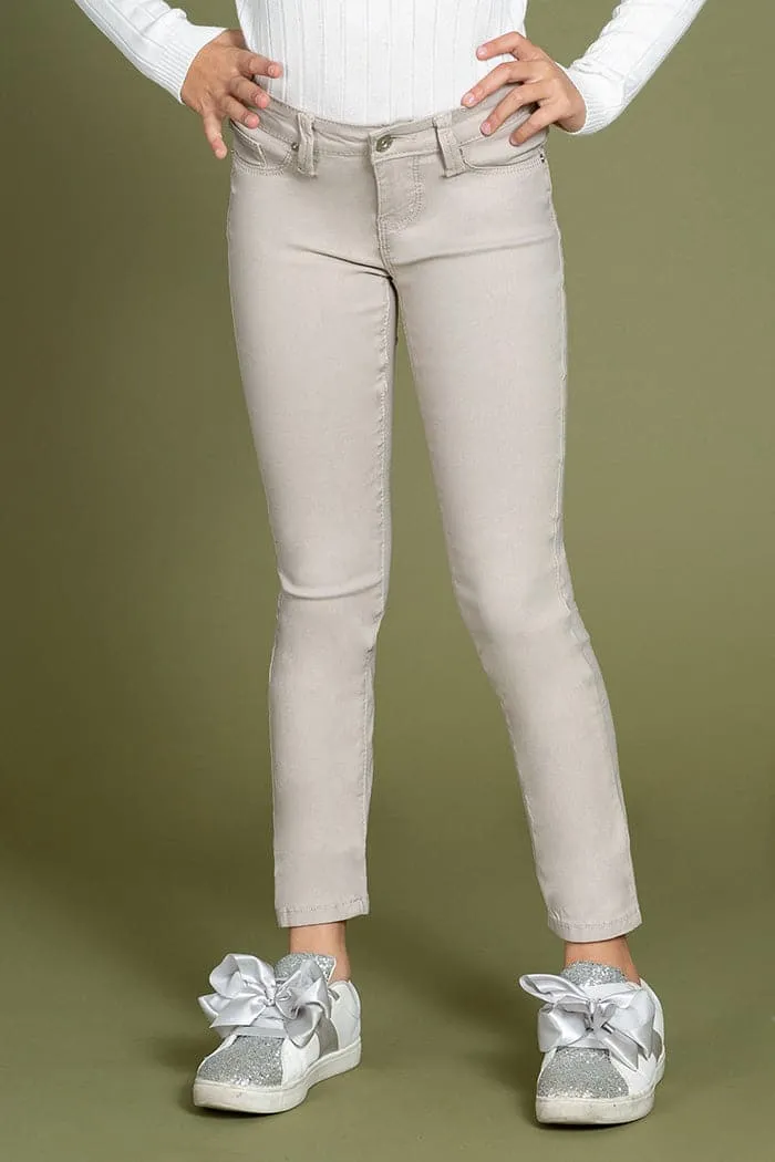 Girls' Stretch Skinny School Color Pants