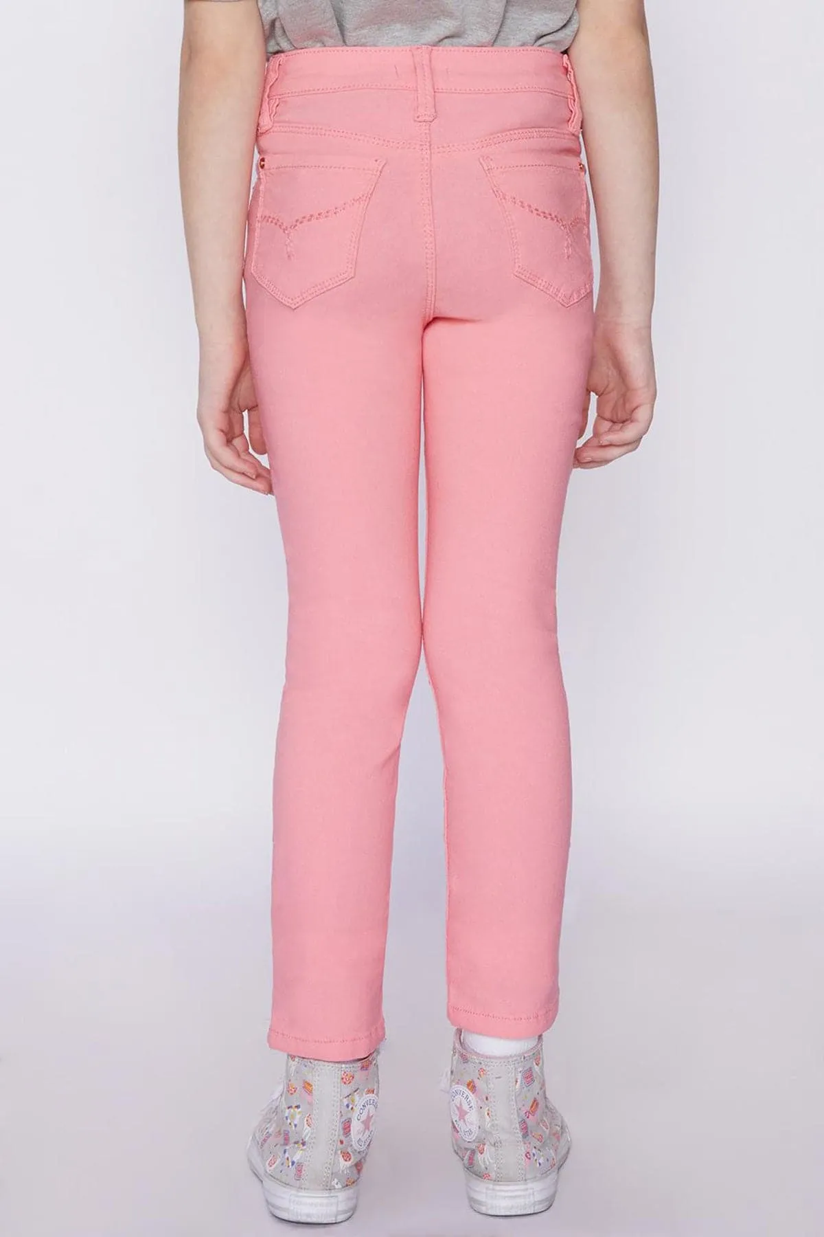 Girls' Stretch Skinny School Color Pants