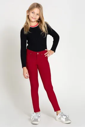 Girls' Stretch Skinny School Color Pants