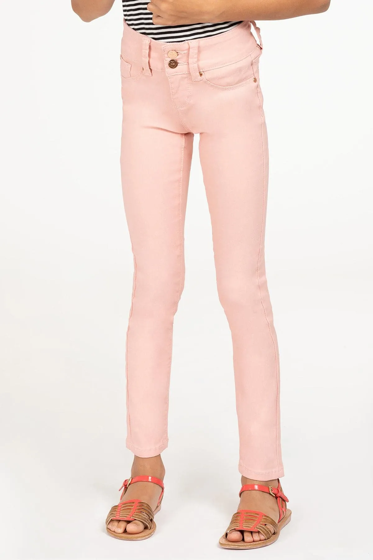 Girls' Stretch Skinny School Color Pants