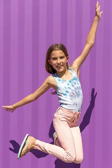 Girls' Stretch Skinny School Color Pants