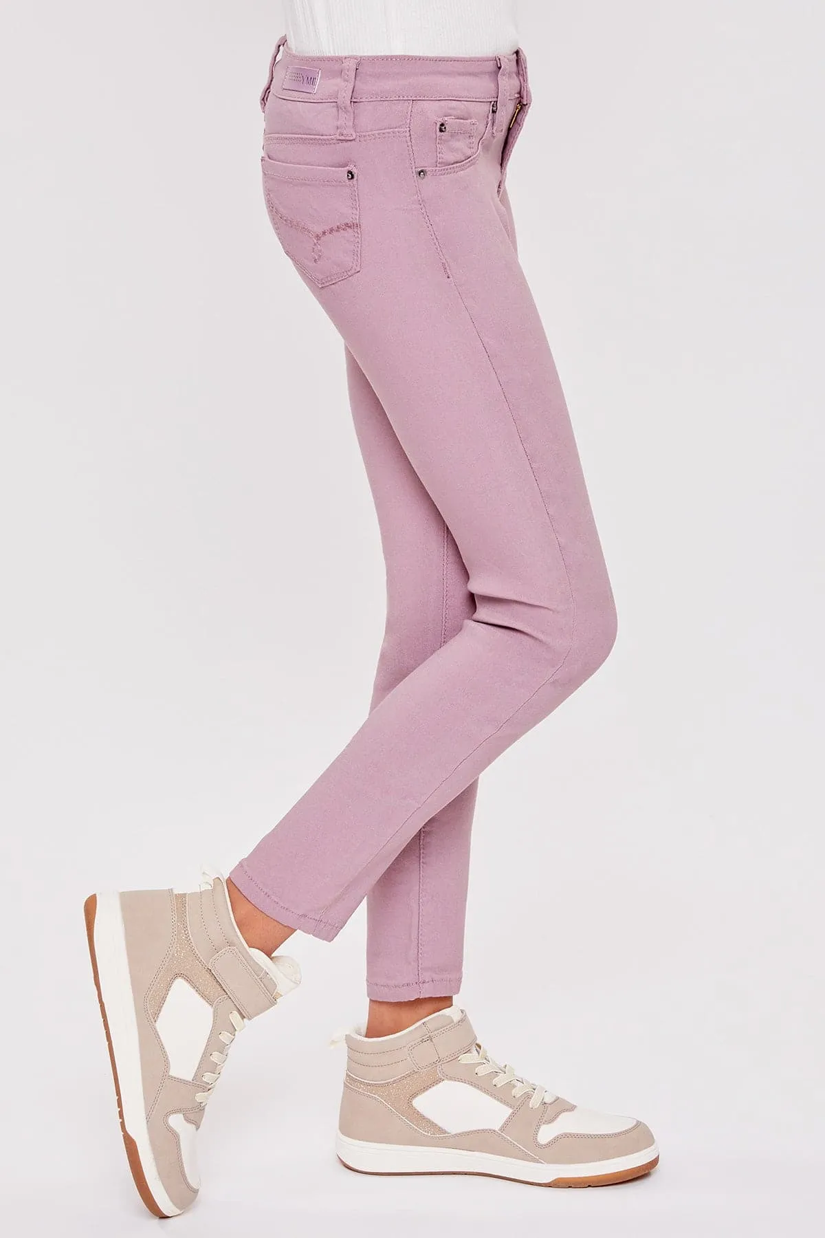 Girls' Stretch Skinny School Color Pants