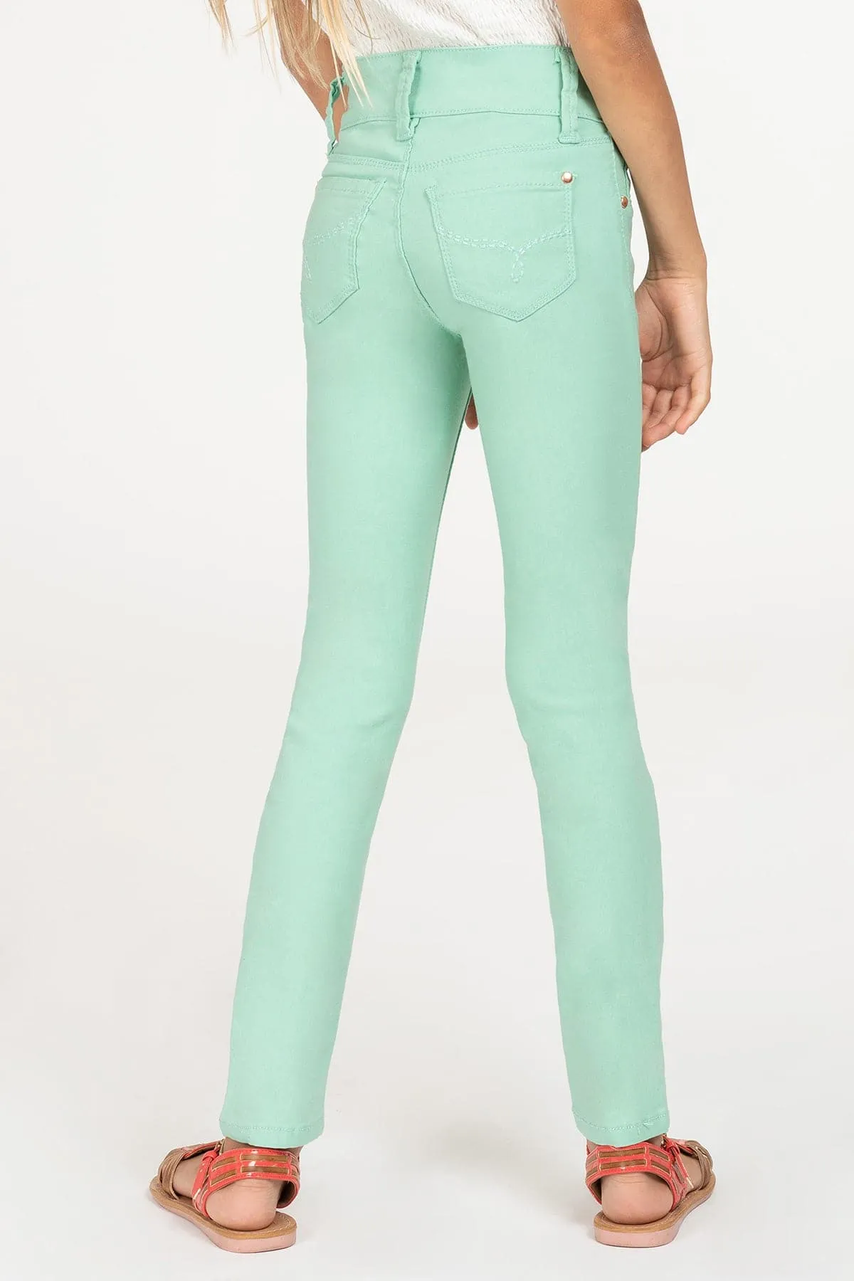 Girls' Stretch Skinny School Color Pants