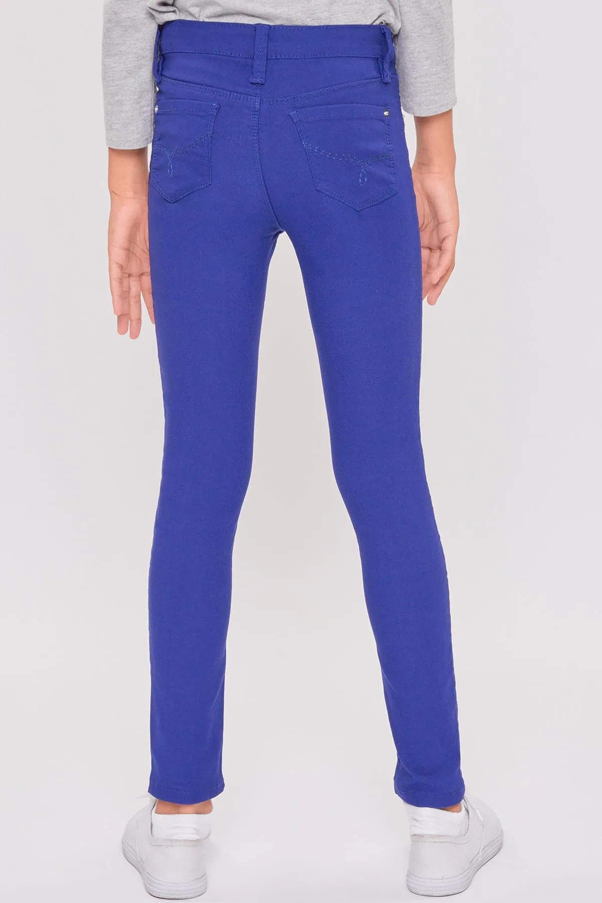 Girls' Stretch Skinny School Color Pants