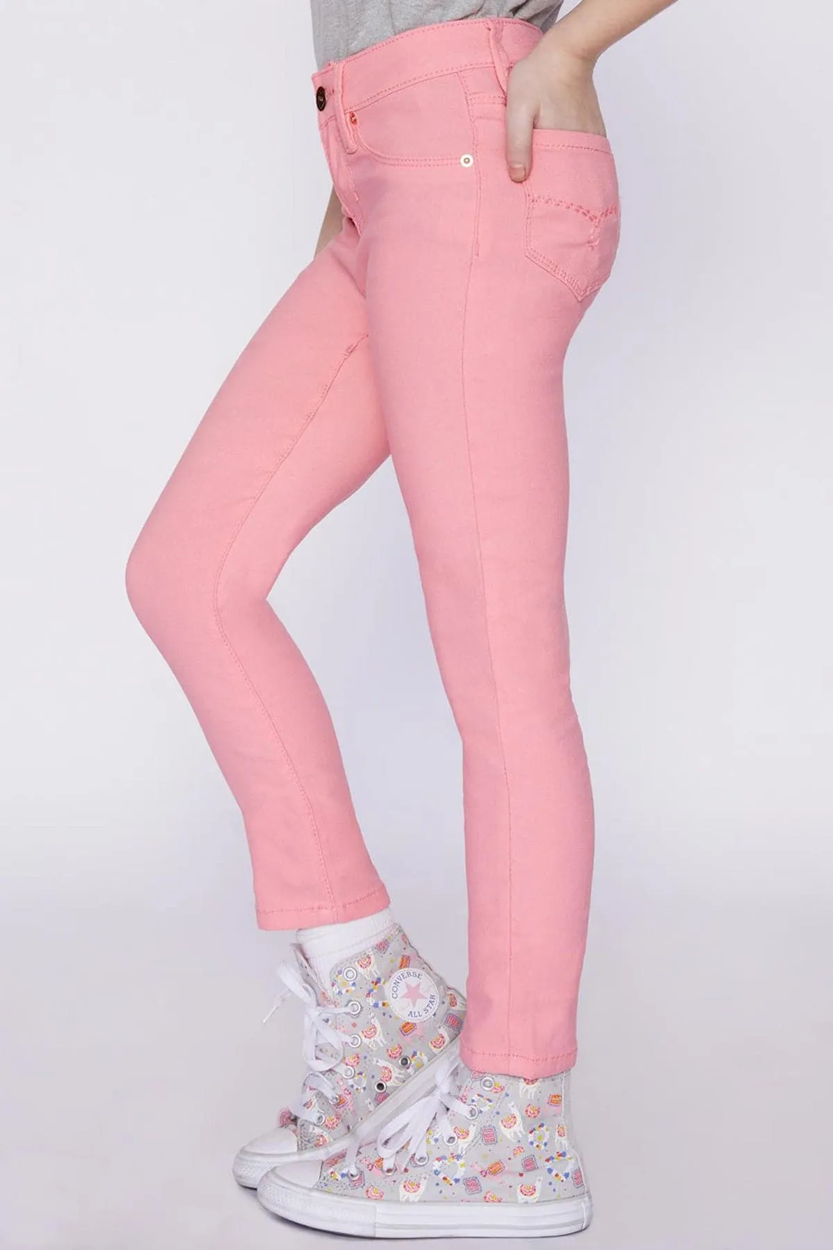 Girls' Stretch Skinny School Color Pants