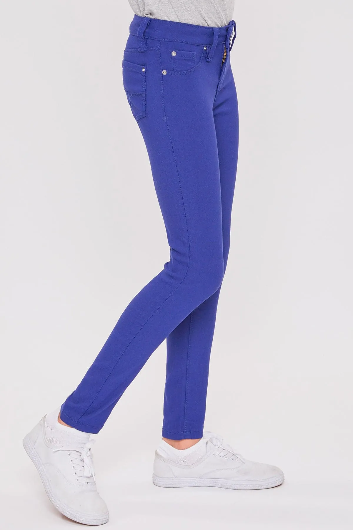 Girls' Stretch Skinny School Color Pants