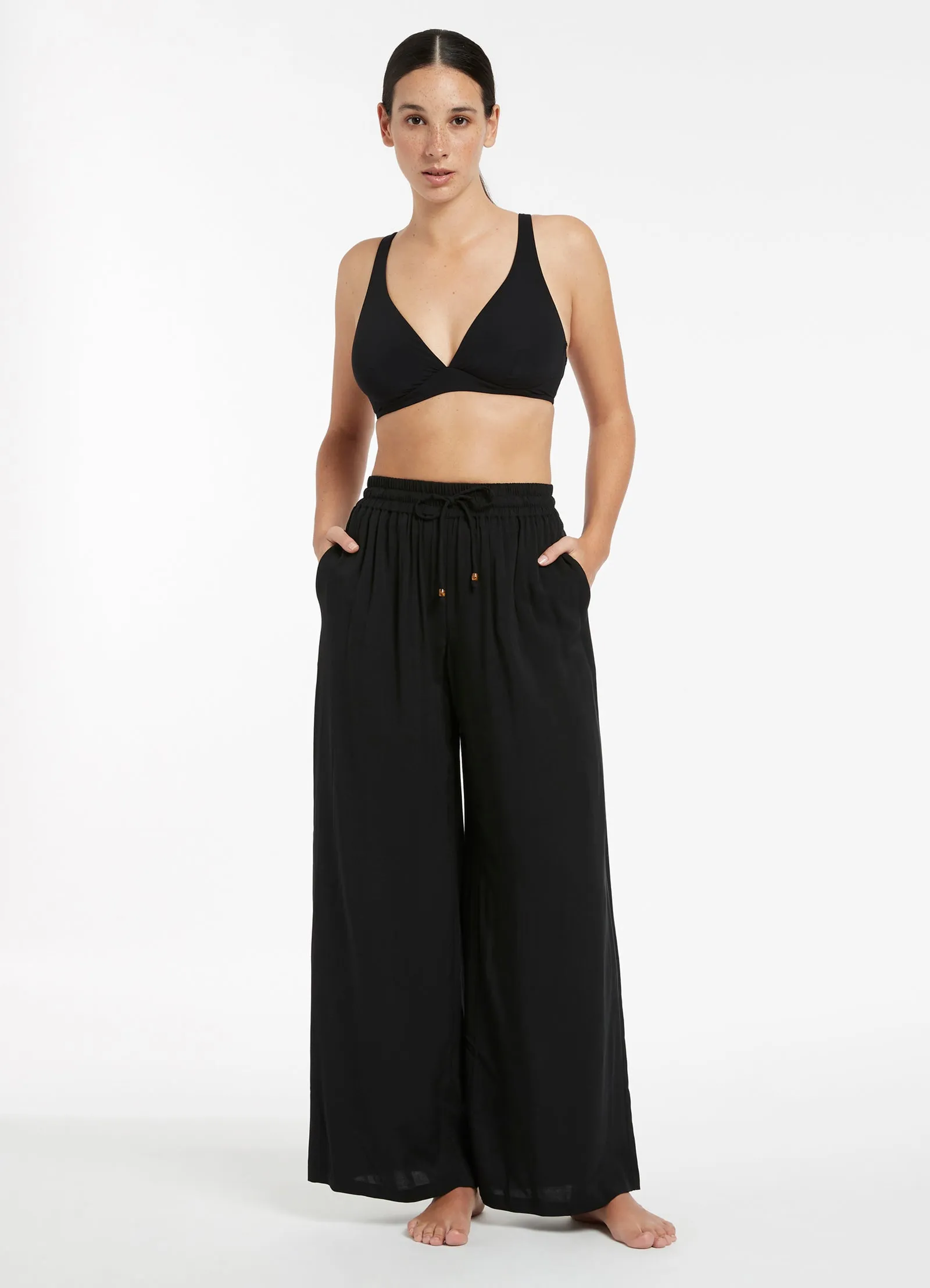 Jetset Wide Leg Pant - Black