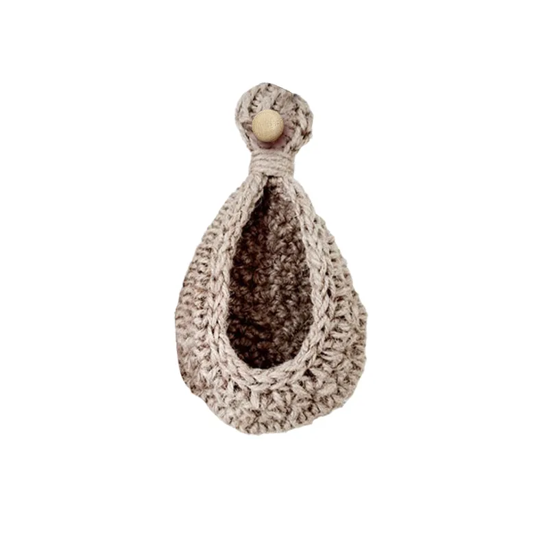 Jute Hanging Wall Planter Cum Basket