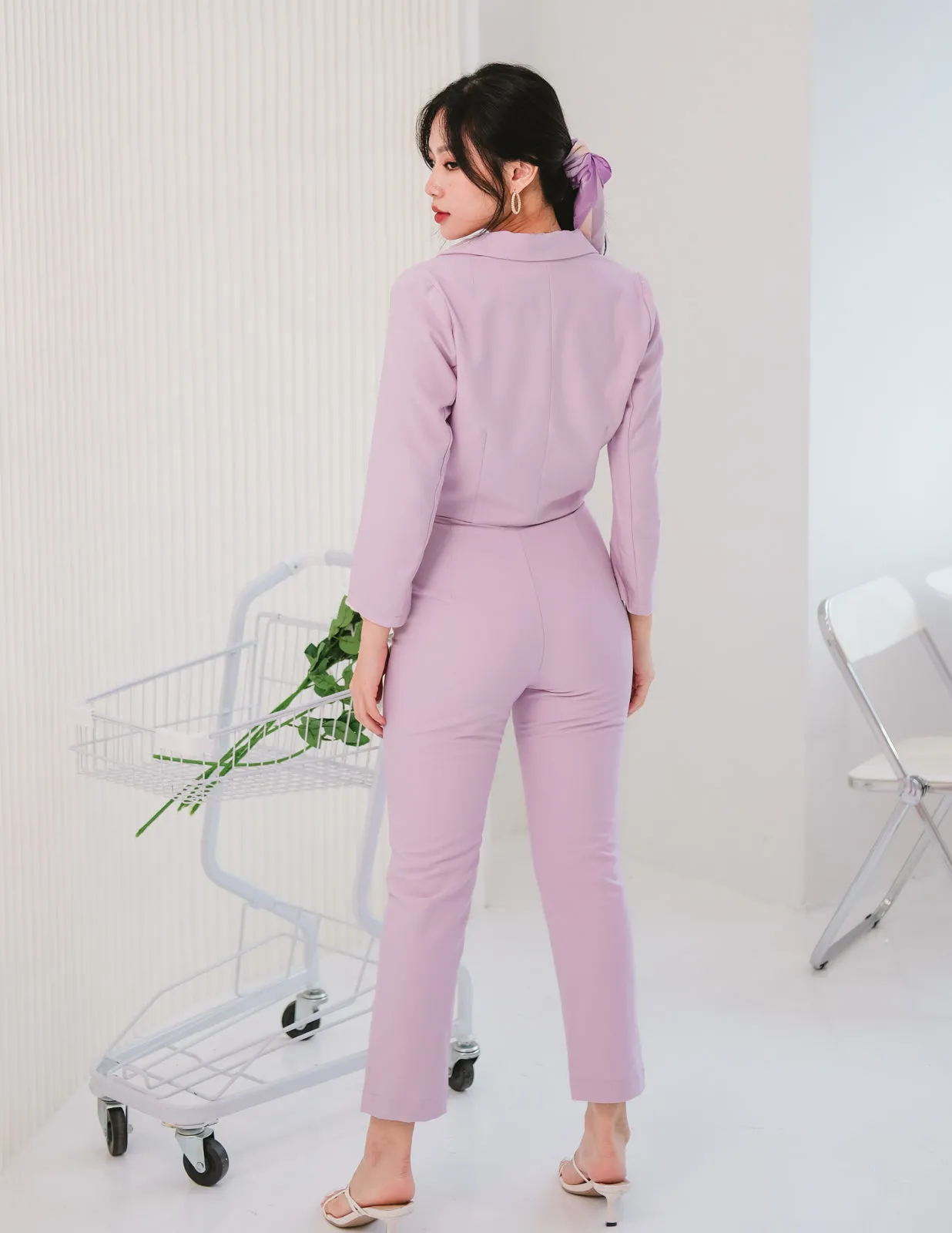 Kaci Pants in Lilac Pink