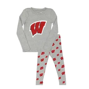 Kids' (Toddler) Wisconsin Badgers Long Sleeve Pant Sleep Set (K447EK 82)