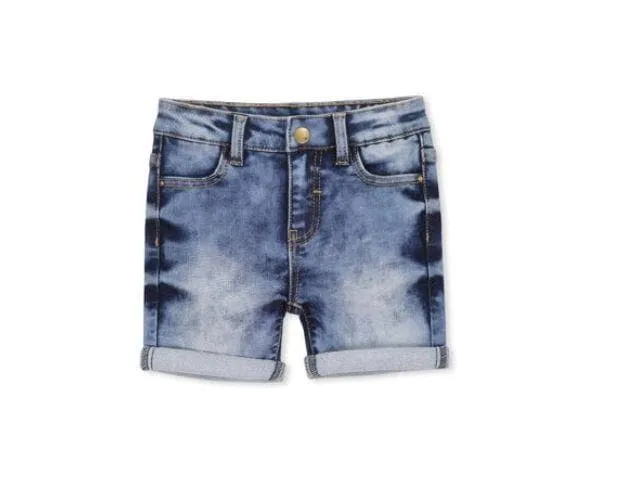 Knit Denim Short (Milky Kids)