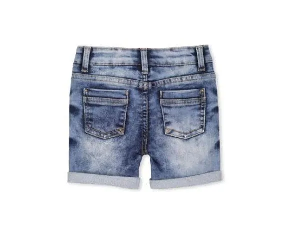 Knit Denim Short (Milky Kids)