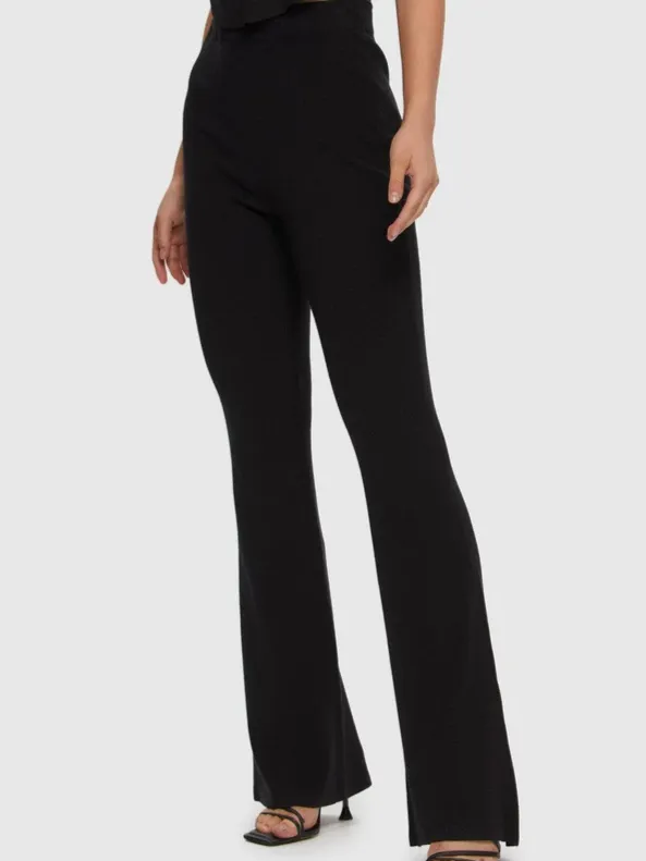 KUWALLA Bell Bottom Flared Knit Pant