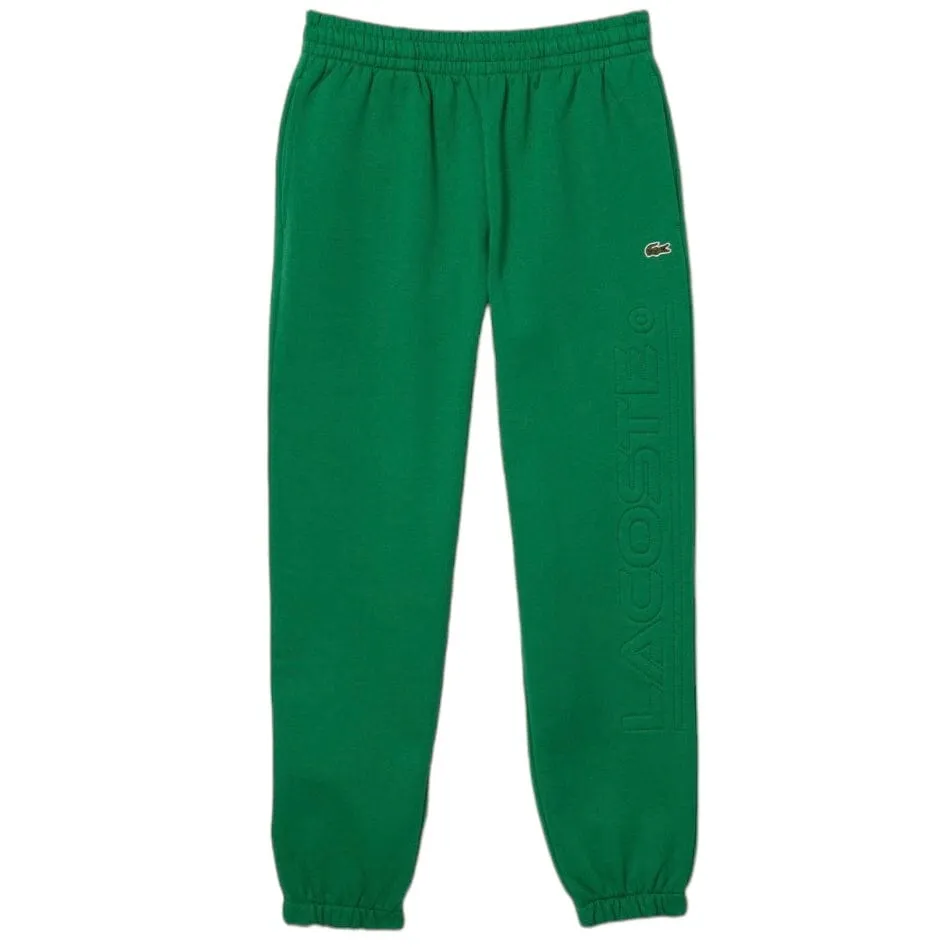 Lacoste Mens Logo Detail Sweatpants in Green - XH2101-51, Stylish and Comfortable Casual Wear.