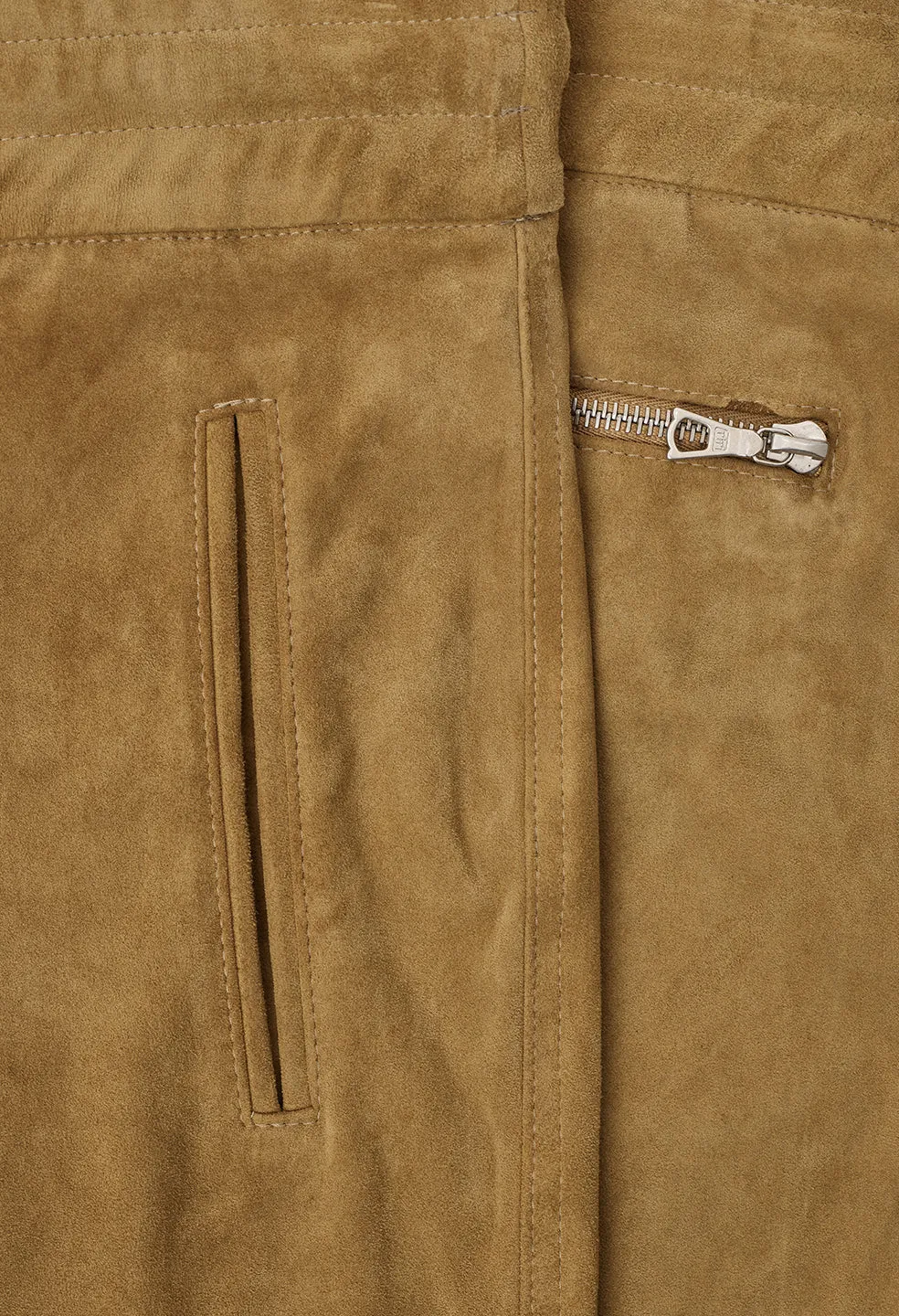 Leather Escobar Pants / Tan Suede