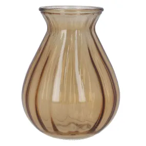 Light Amber Glass Posy Vase