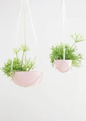 Macrame Hanging Planter⎮Pink