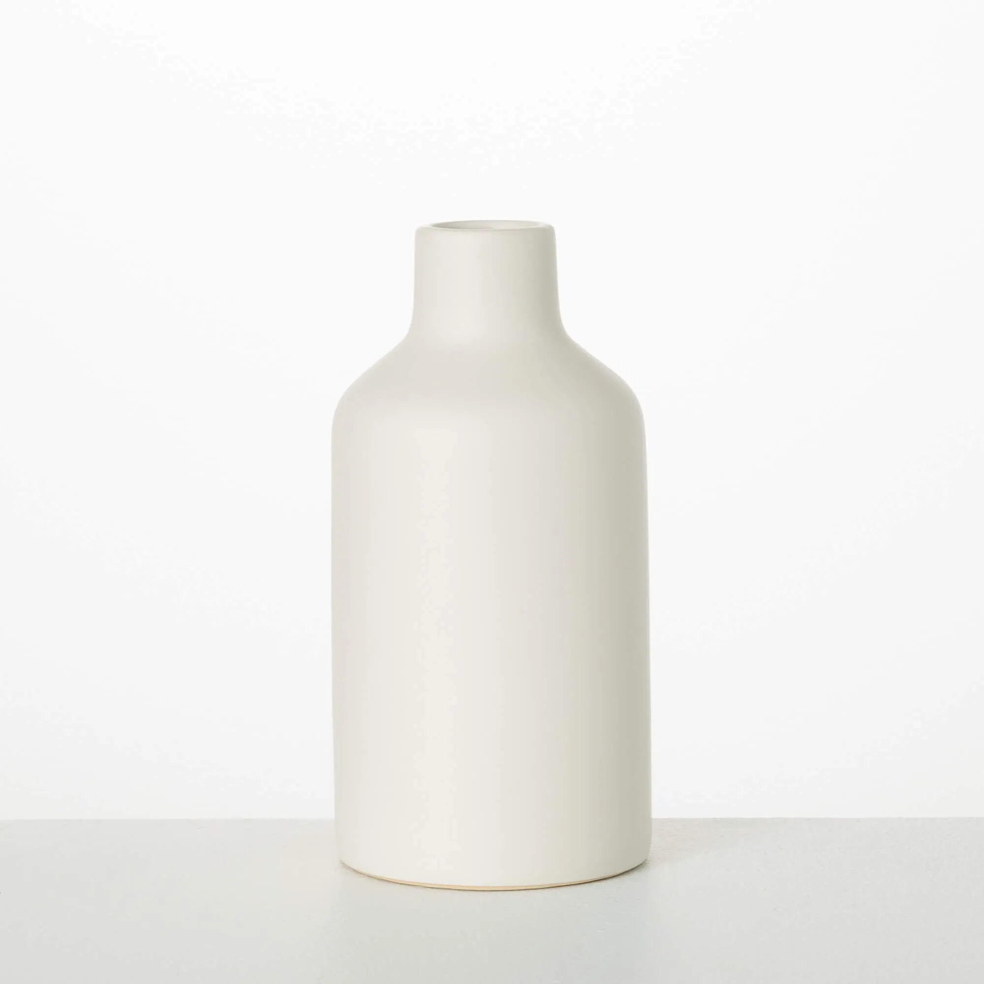 Matte White Bottle Vase