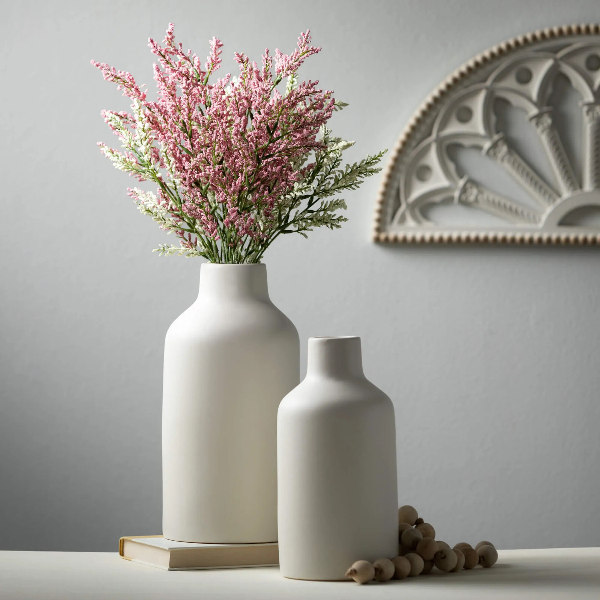 Matte White Bottle Vase